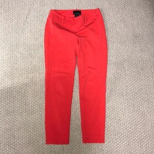 Cynthia Rowley Red Cropped Slacks